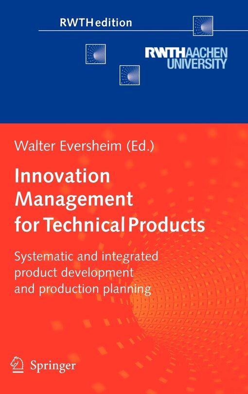 Couverture_Innovation Management for Technical Products