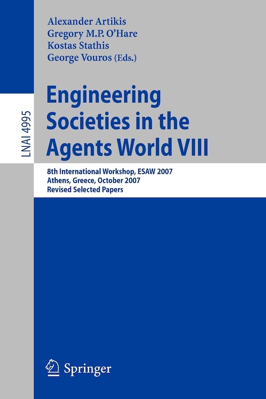 Front cover_Engineering Societies in the Agents World VIII