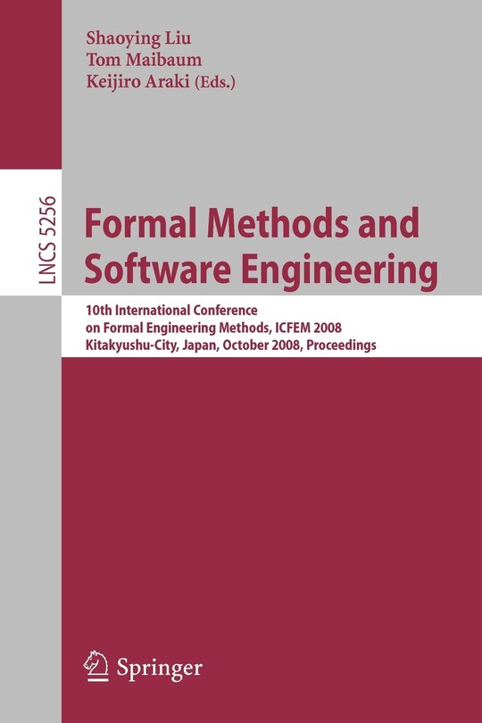 Front cover_Formal Methods and Software Engineering