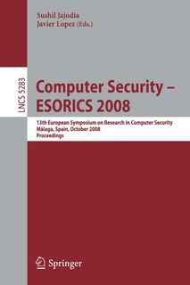 Couverture_Computer Security - ESORICS 2008