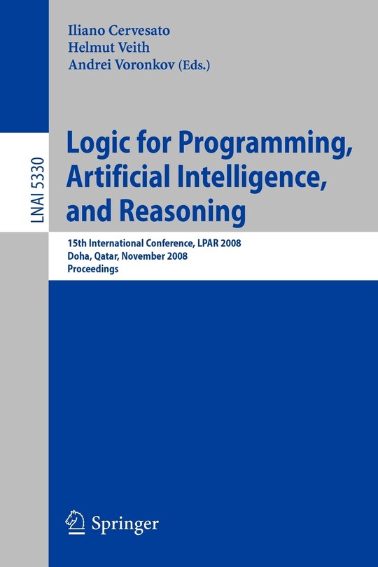 Front cover_Logic for Programming, Artificial Intelligence, and Reasoning