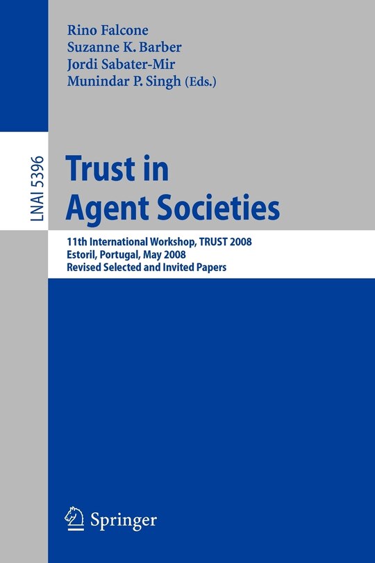Front cover_Trust in Agent Societies