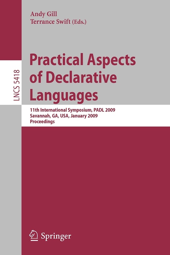 Couverture_Practical Aspects of Declarative Languages