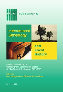 Front cover_International Genealogy and Local History