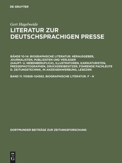 Couverture_110926–124562. Biographische Literatur. F - H