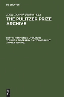 Front cover_Biography / Autobiography Awards 1917-1992