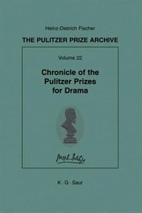 Couverture_Chronicle of the Pulitzer Prizes for Drama