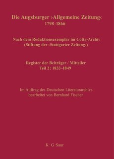 Couverture_Register der Beiträger / Mitteiler