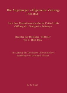 Front cover_Register der Beiträger / Mitteiler