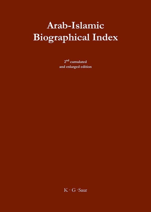 Front cover_Arab-Islamic Biographical Index II