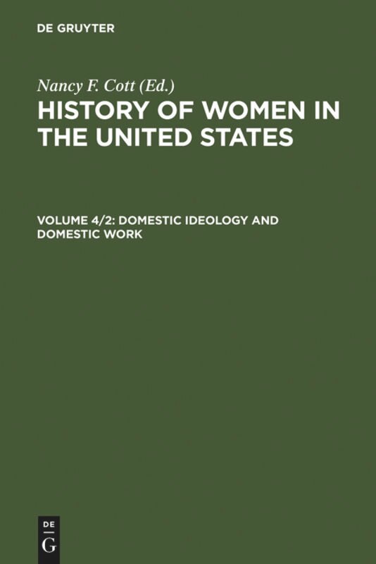 Couverture_Domestic Ideology and Domestic Work