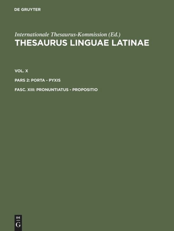 Front cover_Pronuntiatus - Propositio