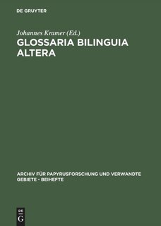 Front cover_Glossaria bilinguia altera