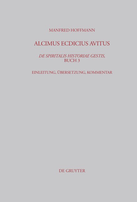Front cover_Alcimus Ecdicius Avitus, De spiritalis historiae gestis, Buch 3