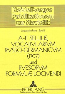 Front cover_Vocabularium Russo-germanicum Und Russorum Formulae Loquendi 1707
