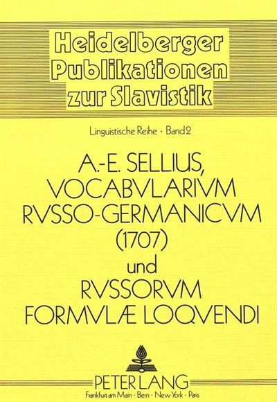 Front cover_Vocabularium Russo-germanicum Und Russorum Formulae Loquendi 1707