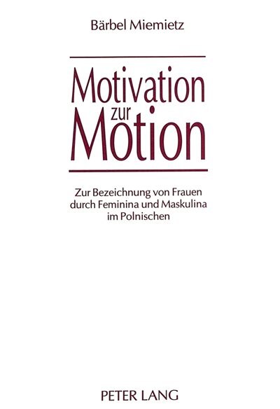Front cover_Motivation Zur Motion