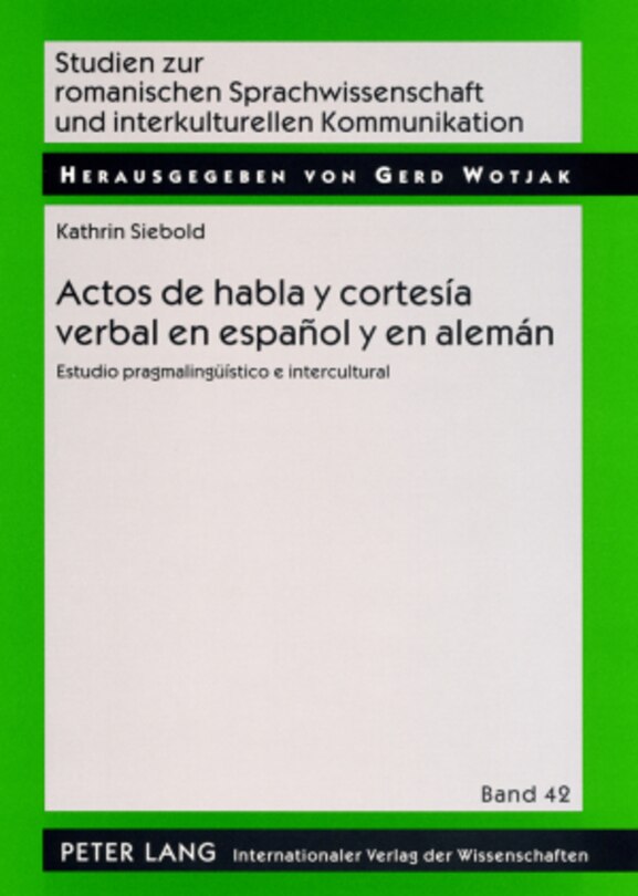 Couverture_Actos de habla y cortes�a verbal en espa�ol y en alem�n