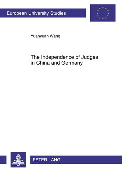 Front cover_The Independence of Judges in China and Germany