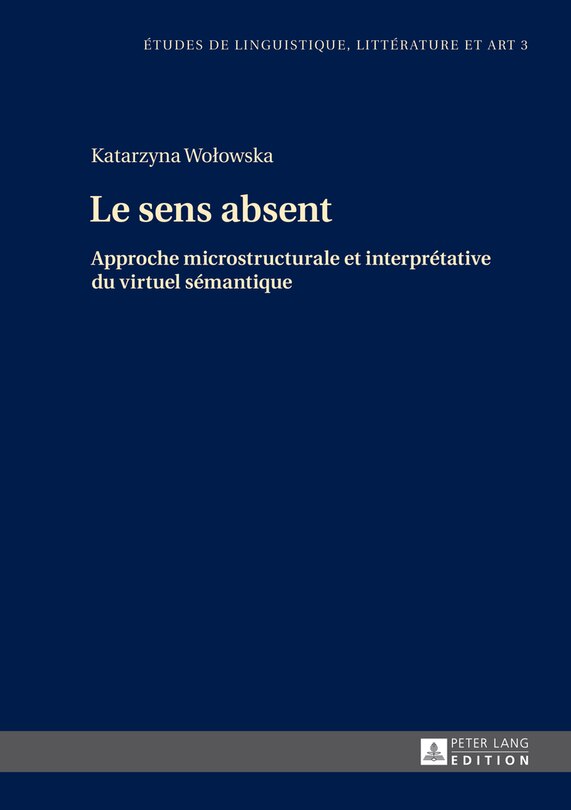 Front cover_Le sens absent