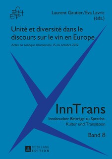 Couverture_Unit� et diversit� dans le discours sur le vin en Europe