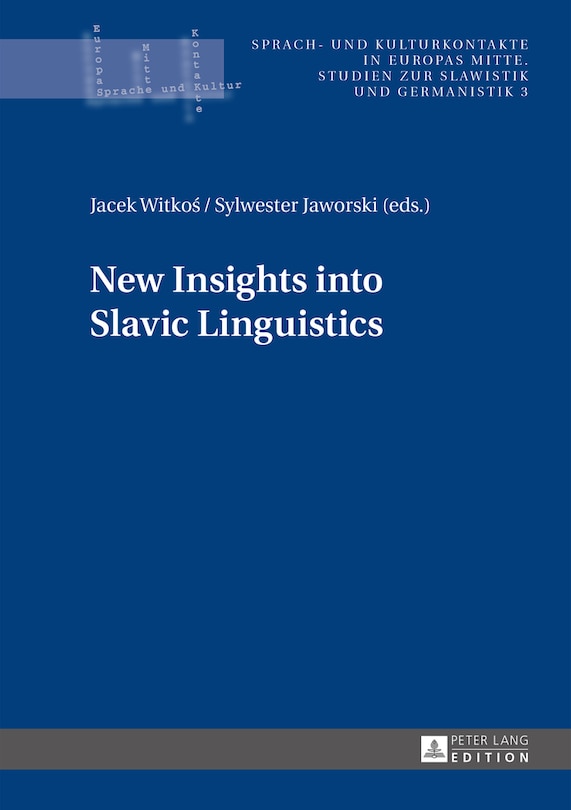 Couverture_New Insights into Slavic Linguistics
