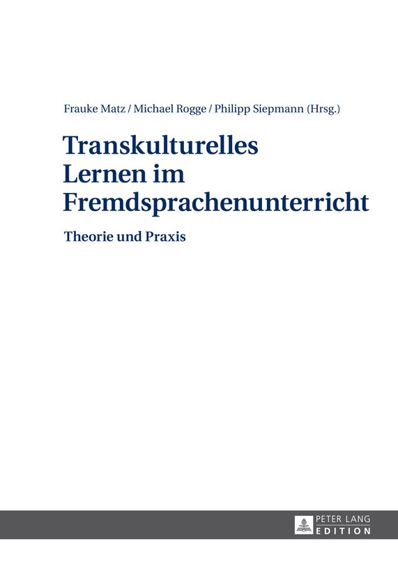 Front cover_Transkulturelles Lernen im Fremdsprachenunterricht