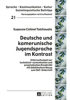 Front cover_Deutsche und kamerunische Jugendsprache im Kontrast
