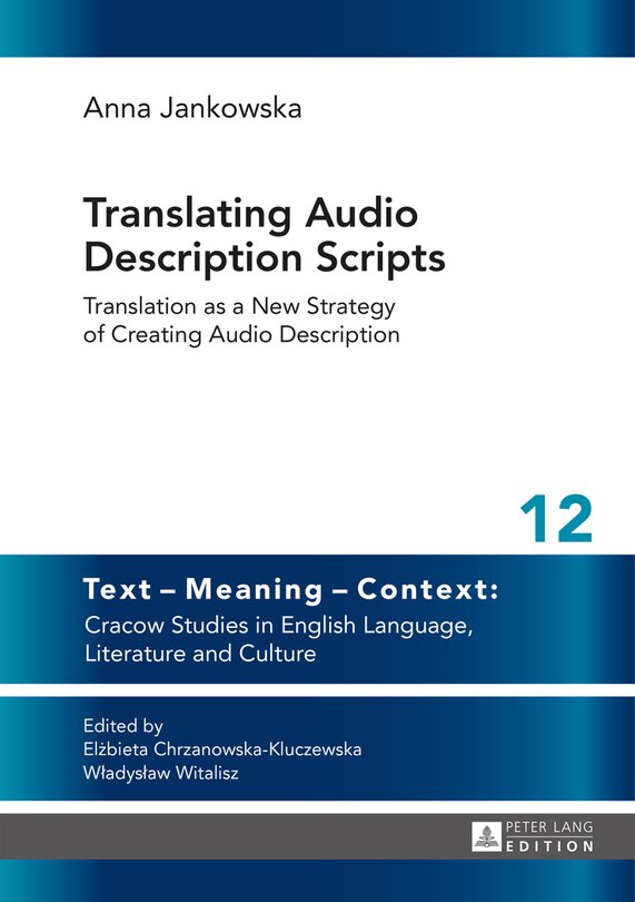 Front cover_Translating Audio Description Scripts