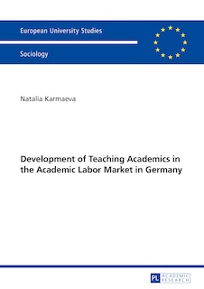 Front cover_Development of Teaching Academics in the Academic Labor Market in Germany