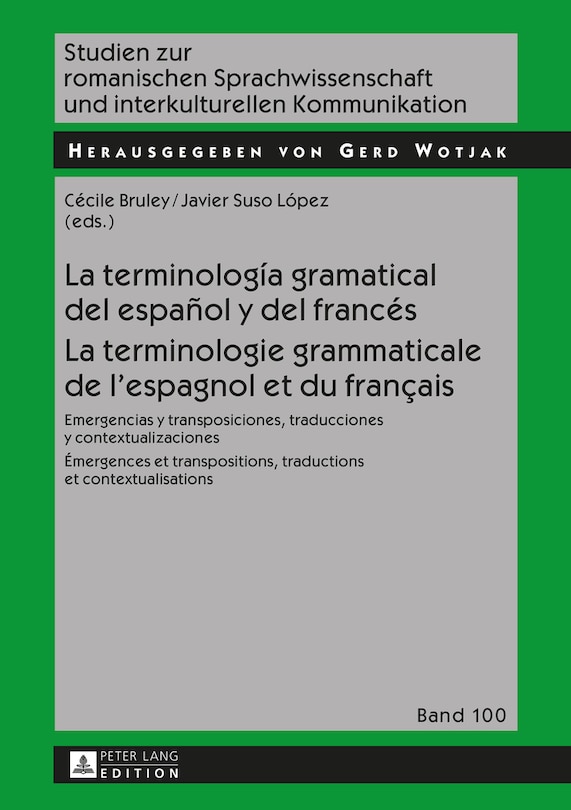 Couverture_La terminolog�a gramatical del espa�ol y del franc�s- La terminologie grammaticale de l'espagnol et du fran�ais