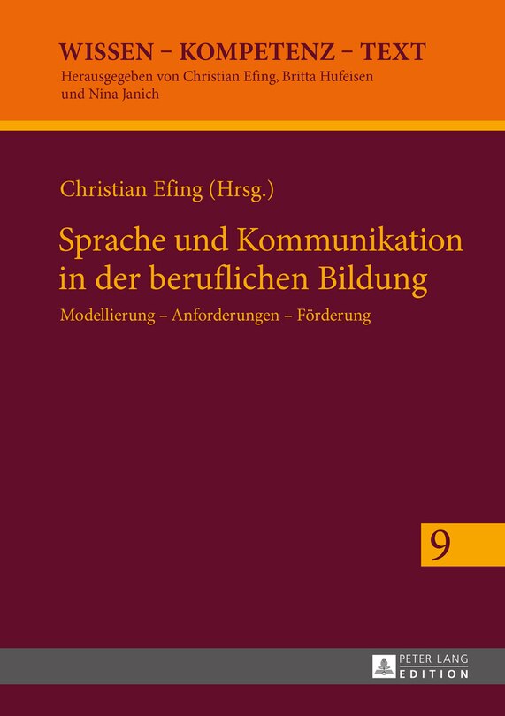Front cover_Sprache und Kommunikation in der beruflichen Bildung
