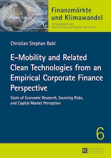 Couverture_E-Mobility and Related Clean Technologies from an Empirical Corporate Finance Perspective