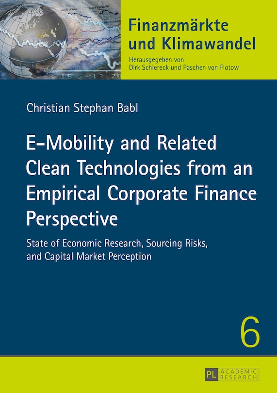 Couverture_E-Mobility and Related Clean Technologies from an Empirical Corporate Finance Perspective