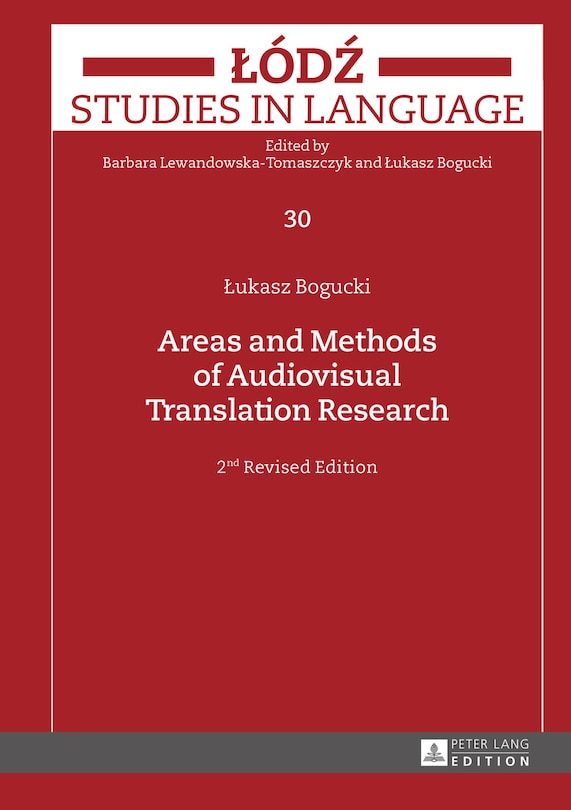 Front cover_Areas and Methods of Audiovisual Translation Research