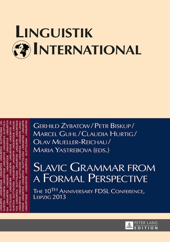 Front cover_Slavic Grammar from a Formal Perspective