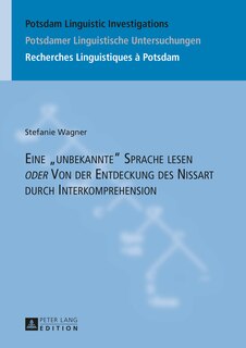 Front cover_Eine �unbekannte� Sprache lesen �oder� Von der Entdeckung des Nissart durch Interkomprehension