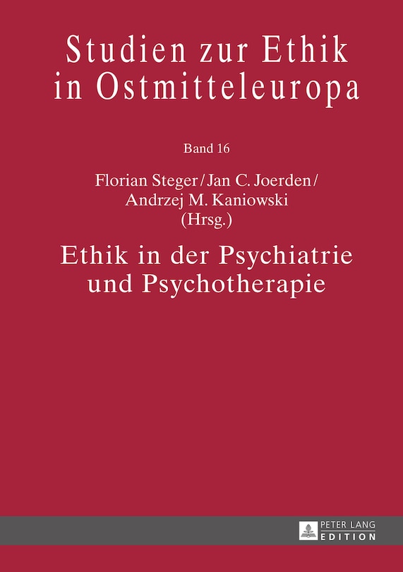 Couverture_Ethik in der Psychiatrie und Psychotherapie