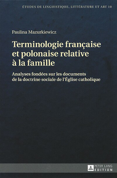 Front cover_Terminologie fran�aise et polonaise relative � la famille
