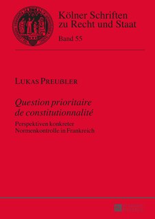 Front cover_�Question prioritaire de constitutionnalit�