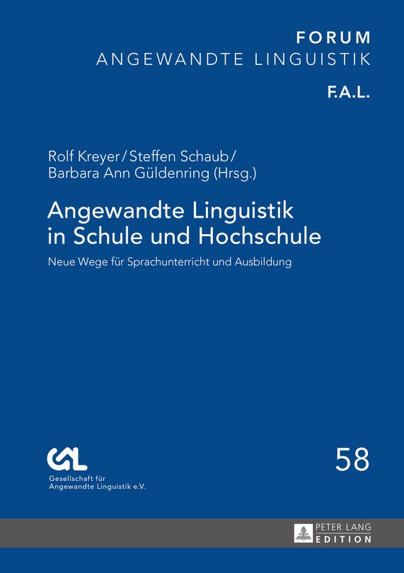 Couverture_Angewandte Linguistik in Schule und Hochschule