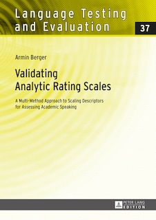 Front cover_Validating Analytic Rating Scales