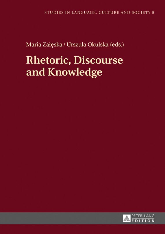 Couverture_Rhetoric, Discourse and Knowledge
