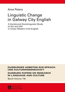 Front cover_Linguistic Change in Galway City English
