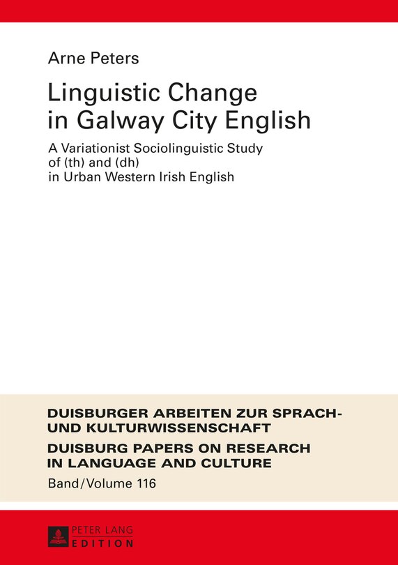 Front cover_Linguistic Change in Galway City English