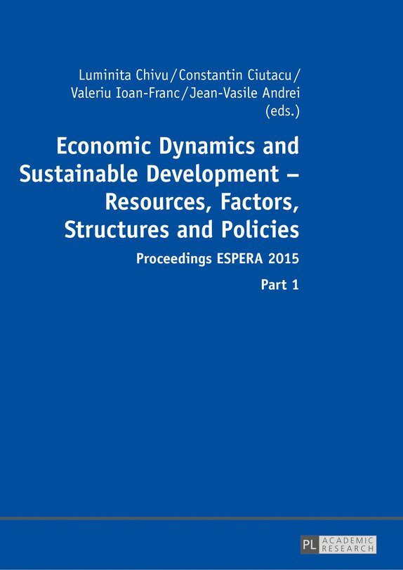 Couverture_Economic Dynamics and Sustainable Development - Resources, Factors, Structures and Policies