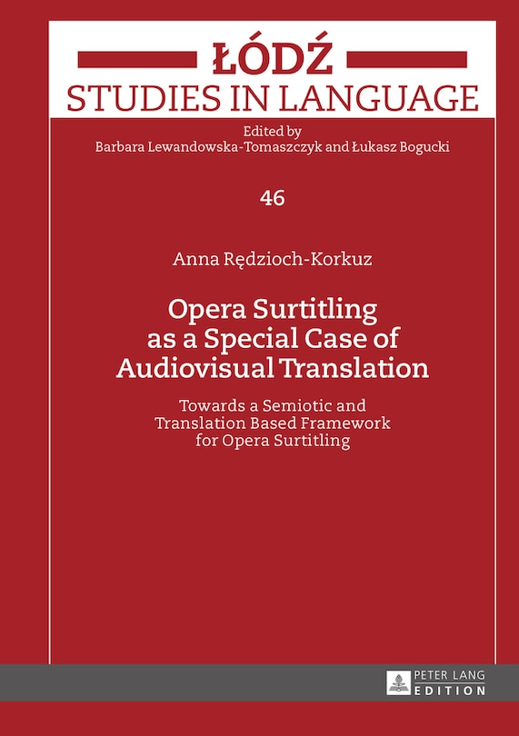 Front cover_Opera Surtitling as a Special Case of Audiovisual Translation