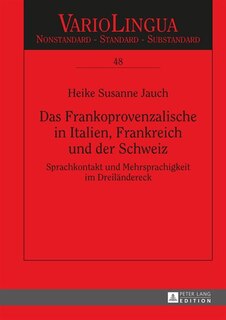 Couverture_Das Frankoprovenzalische in Italien, Frankreich und der Schweiz