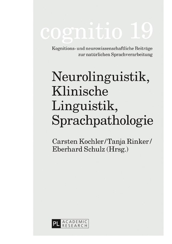 Front cover_Neurolinguistik, Klinische Linguistik, Sprachpathologie
