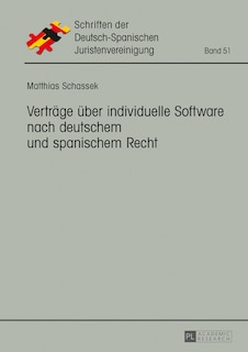 Front cover_Vertraege ueber individuelle Software nach deutschem und spanischem Recht